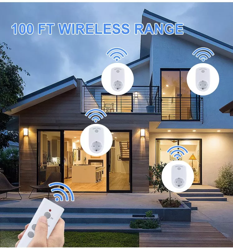 Wireless Control Long Range EU Remote Control Socket