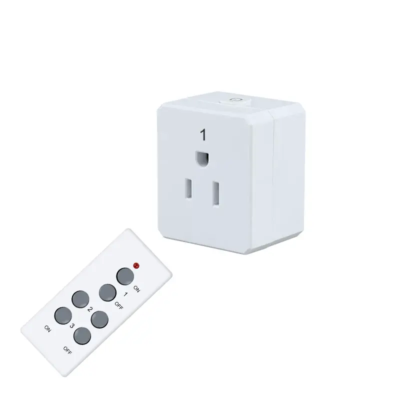 RF433 Mhz ကြိုးမဲ့ US Remote Control Socket