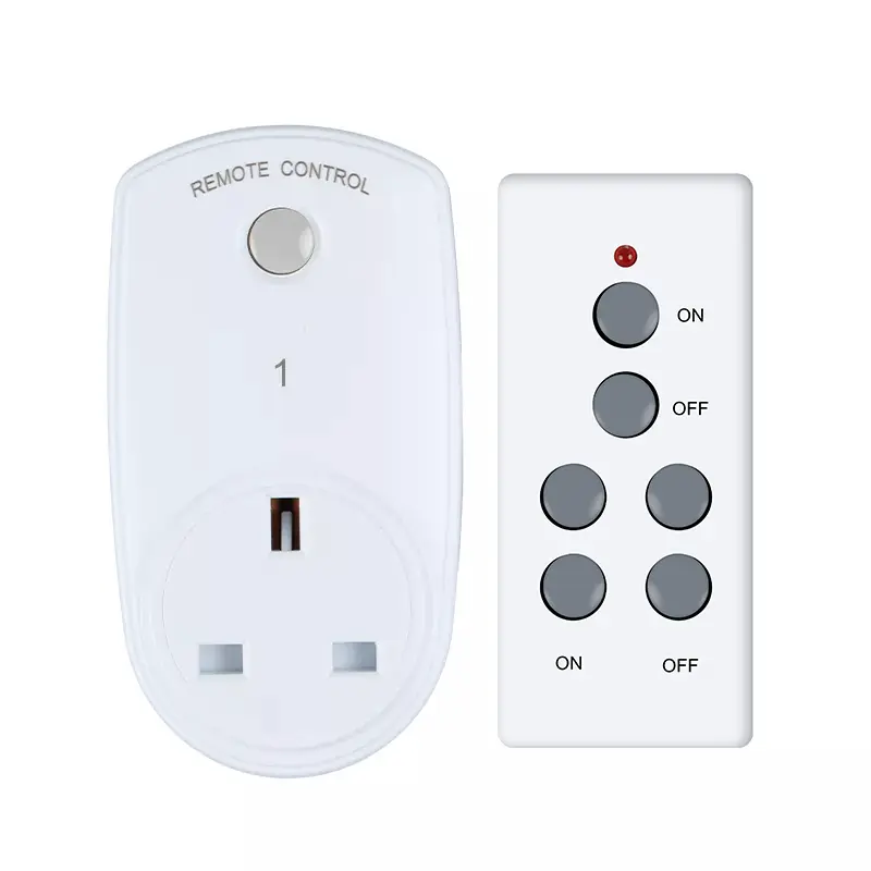 ကြိုးမဲ့ထိန်းချုပ်မှု Long Range UK Remote Control Socket